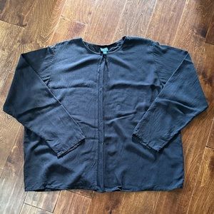 Eileen Fisher silk/ wool blend jacket Sz 1X